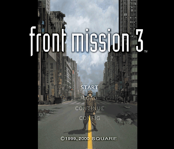 Front Mission 3 Title Screen